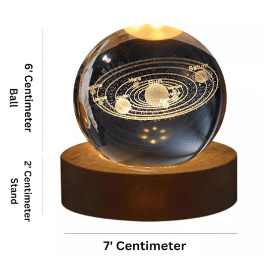 Crystal Ball Night Lamp, Solar System Crystal Ball Night Light