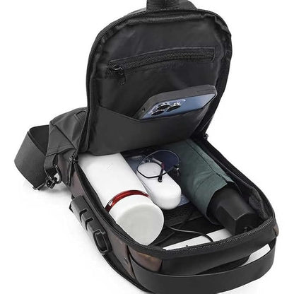 Sugarpods Anti Theft Backpack for Men & Women, Sling Bag CrossBody Backpack