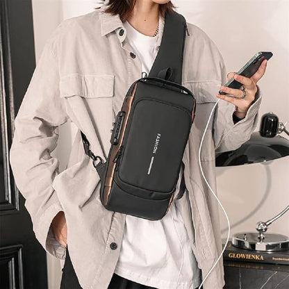 Sugarpods Anti Theft Backpack for Men & Women, Sling Bag CrossBody Backpack
