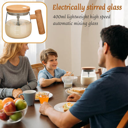 Stirring Glass Mug - 400ml Electric Cup