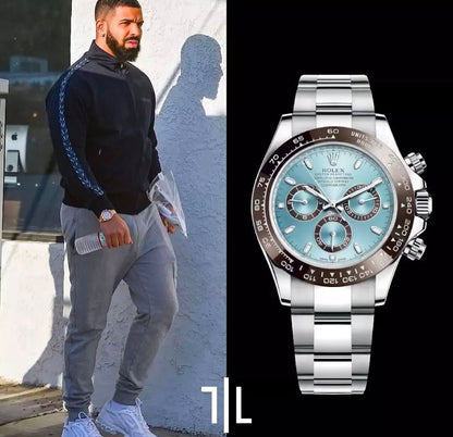Rolex Cosomograph Daytona Platinum Ice Blue Dial With Brown CERACHROM BEZEL With Brand Box