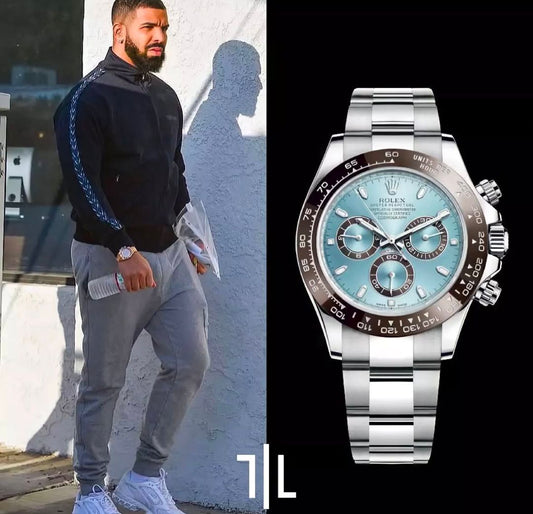 Rolex Cosomograph Daytona Platinum Ice Blue Dial With Brown CERACHROM BEZEL With Brand Box