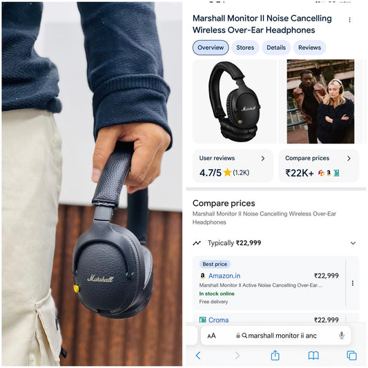 Marshall Monitor, Wireless Headphones - Master Clone