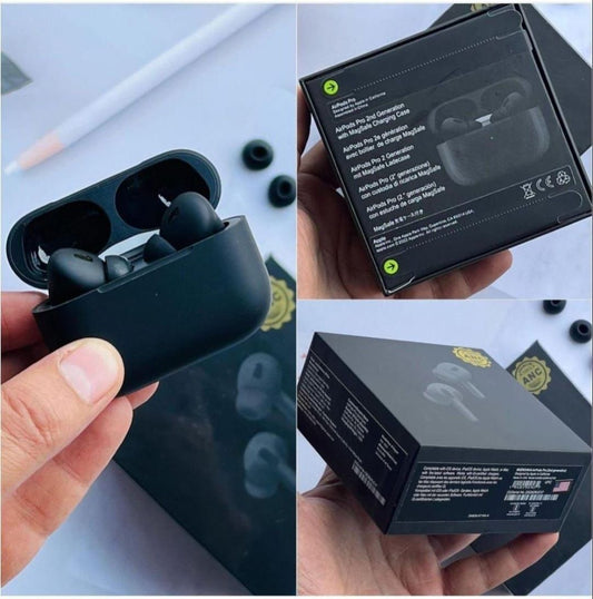 AirPods Pro 2nd Gen (black) – Free Silicone Cover