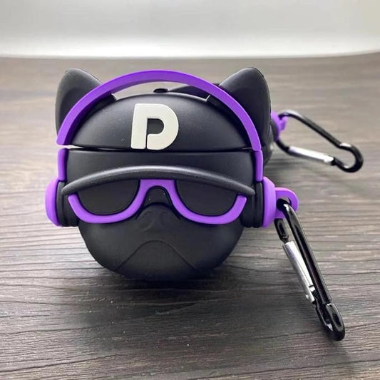 Black Dog Silicone Case for AirPods Pro 2 (2022) – with Keychain