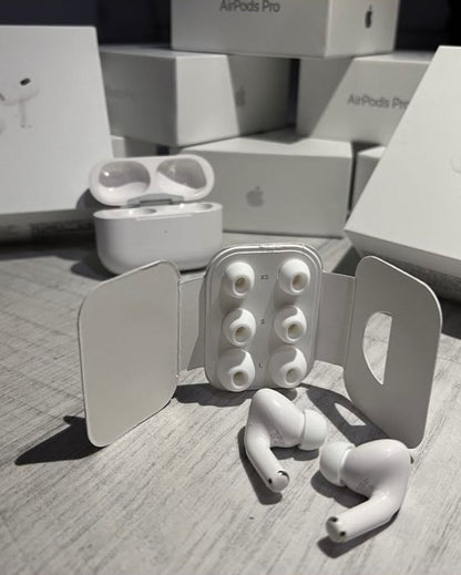 AirPods Pro 2nd Gen (ANC + GPS Edition) - Free Silicone Cover - 100% Hassle-Free Warranty