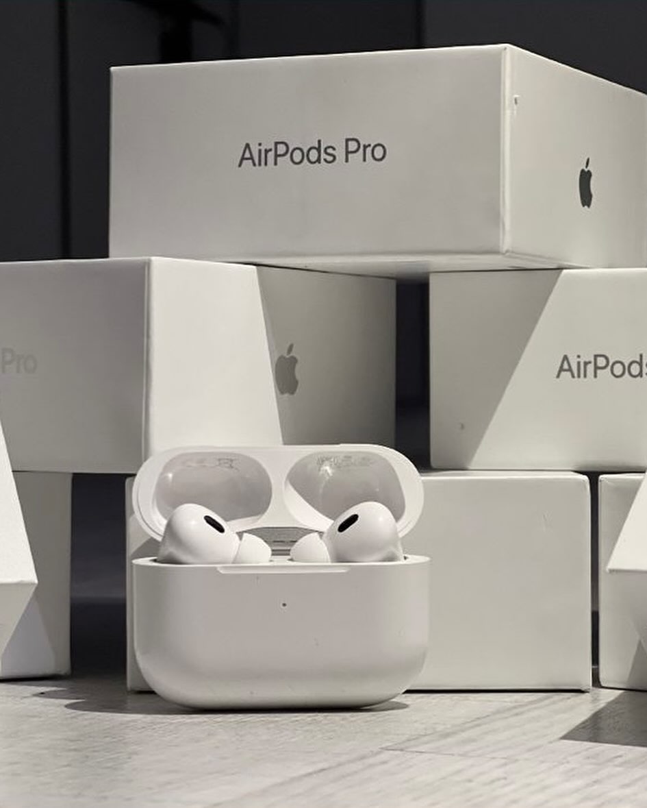 AirPods Pro 2nd Gen (ANC + GPS Edition) - Free Silicone Cover - 100% Hassle-Free Warranty