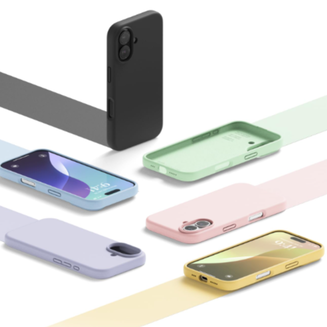 Compatible with iPhone 16 Case, Liquid Silicone Cover, Comprehensive Body Protection, Shock-Resistant, Slim Design, Scratch-Resistant Soft Microfiber Interior, 6.1 inches - Image 2