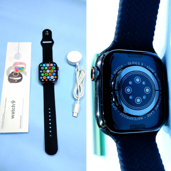 Series 9 45 mm Smart Watch with 2.09 INCH On-Off Apple Logo, Bluetooth Calling, Health & Fitness Tracker Also The Heart Monitoring, & 2 Straps - Image 3